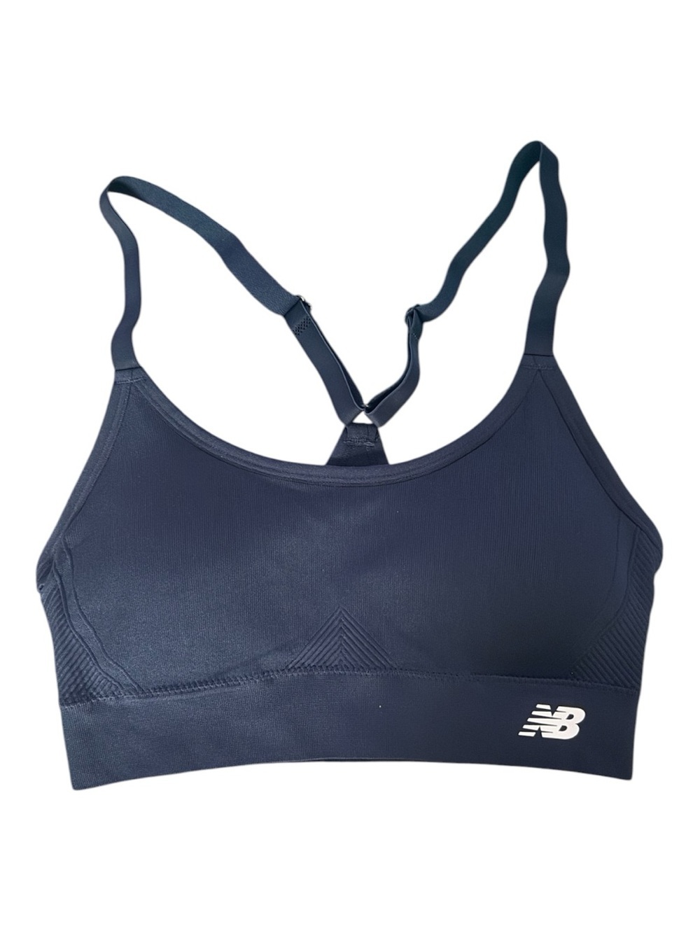 New Balance Women’s Navy Seamless Sports Bra With Removable Padding NWOT